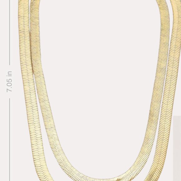 DEMARSON Gold Layered Necklace for womwn - Picture 7 of 8